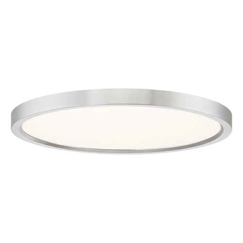 Quoizel Lighting Outskirts 15-Inch LED Flush Mount in Brushed Nickel by Quoizel Lighting OST1715BN