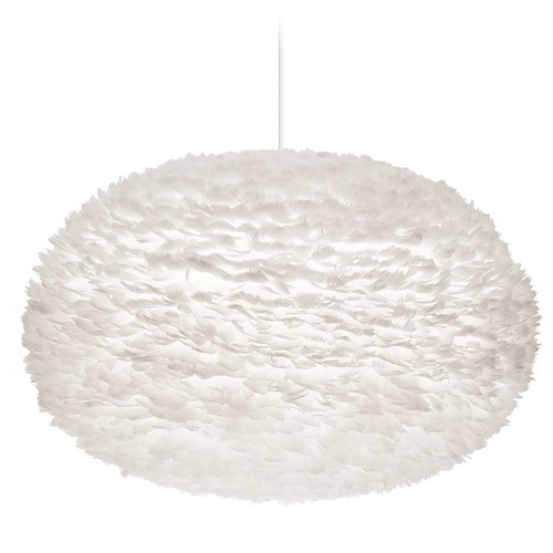 UMAGE UMAGE White Pendant Light with White Feather Shade 3005_4009