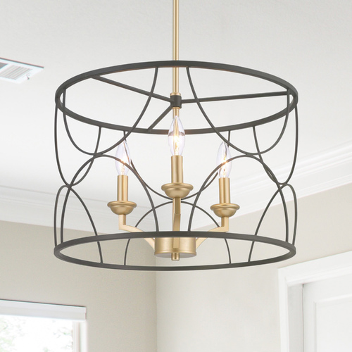 Landree Black Chandelier by Progress Lighting