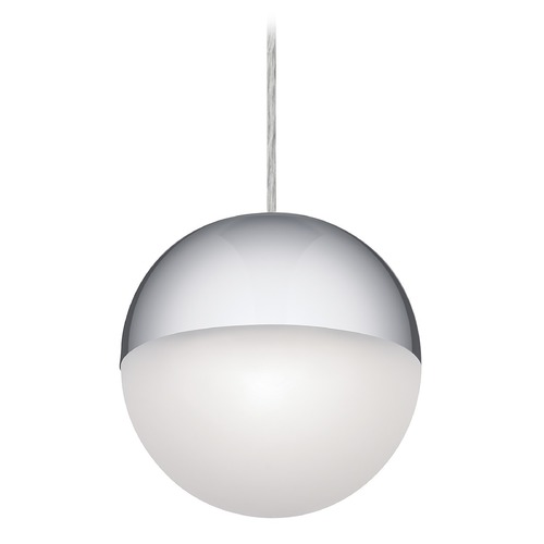 Kichler Lighting Moonlit 7.75-Inch Chrome LED Mini Pendant by Kichler Lighting 83854CHWH