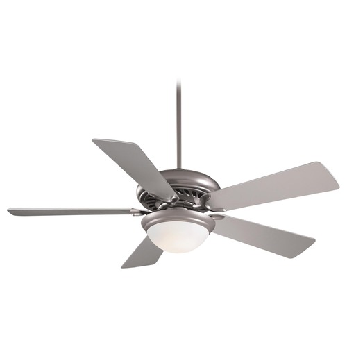 Minka Aire Supra 52-Inch LED Fan in Brushed Steel with Silver Blades F569L-BS