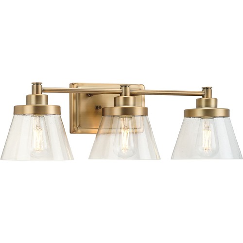 Hinton 24.50-Inch Bath Light in Vintage Brass by Progress Lighting