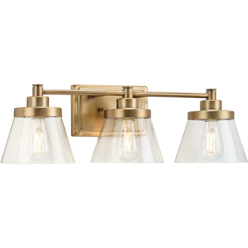 Progress Lighting Hinton 24.50-Inch Bath Light in Vintage Brass by Progress Lighting P300350-163