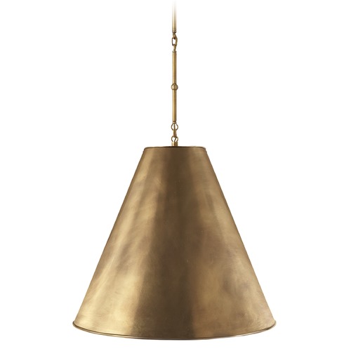 Thomas OBrien Goodman Pendant in Antique Brass by Visual Comfort Signature