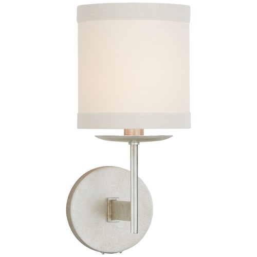 Kate Spade New York Walker Sconce in Silver Leaf by Visual Comfort Signature