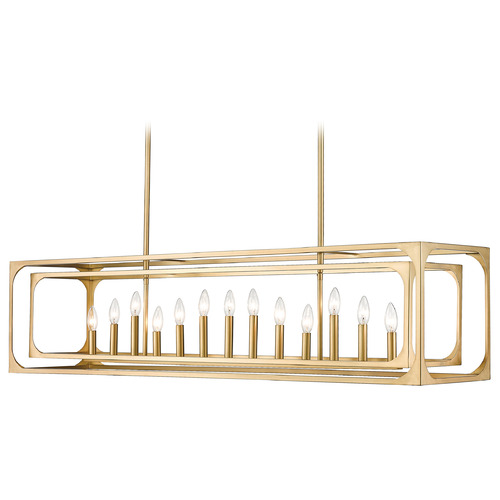 Easton Rubbed Brass Linear Light by Z-Lite