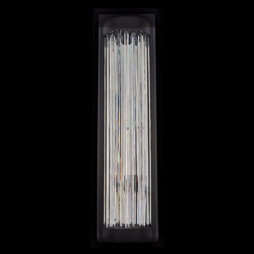 Allegri Lighting Allegri Crystal Esterno Cristallo Matte Black LED Outdoor Wall Light 090122-052-FR001