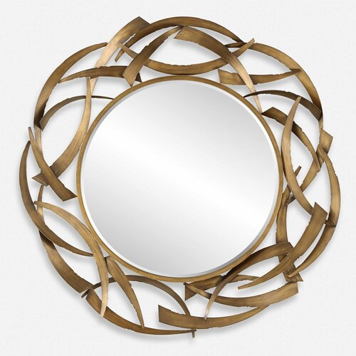 Cutting Edge Round 55-Inch Decorative Mirror