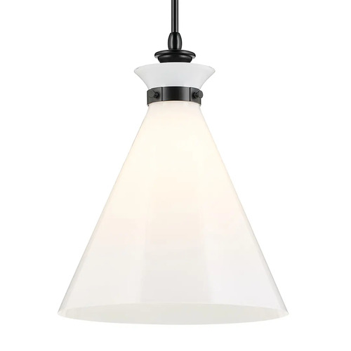Kichler Lighting Laria 16-Inch Cone Pendant in Black by Kichler Lighting 52775BK