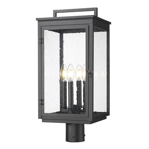Z-Lite Hartwell Sand Black Post Light