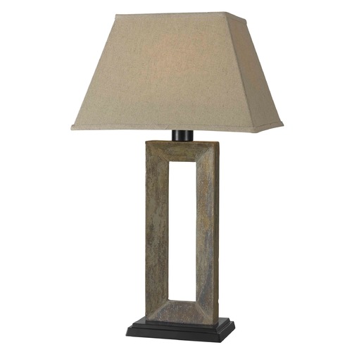 Kenroy Home Lighting Table Lamp in Natural Slate Finish 30515SL