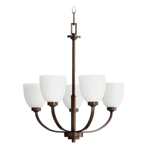 Reyes Oiled Bronze Chandelier by Quorum Lighting