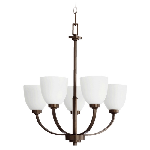 Quorum Lighting Reyes Oiled Bronze Chandelier by Quorum Lighting 6060-5-86