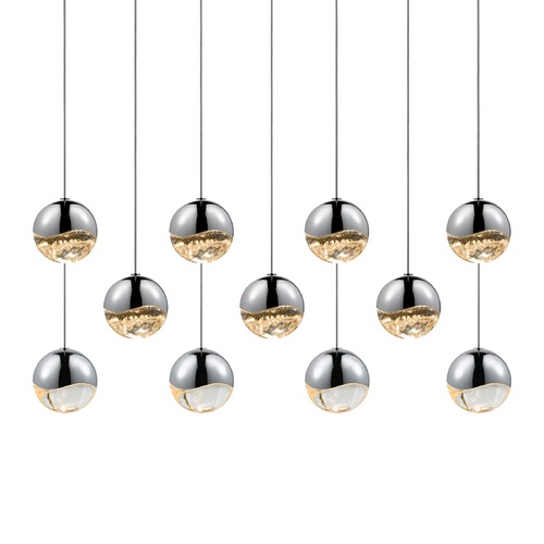 Grapes Polished Chrome Single Light LED Multi-Light Pendant by Sonneman Lighting