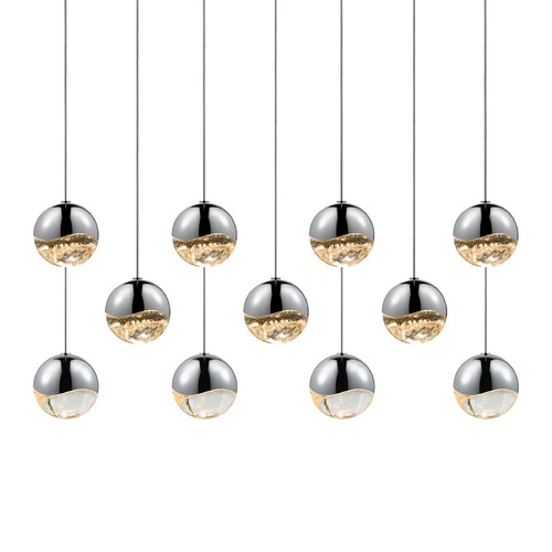 Sonneman Lighting Grapes Polished Chrome Single Light LED Multi-Light Pendant by Sonneman Lighting 2922.01-MED