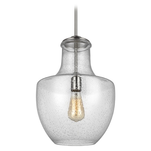 Baylor Satin Nickel Pendant by Visual Comfort Studio