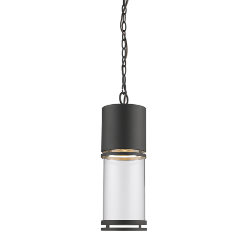 Z-Lite Luminata Black LED Outdoor Hanging Light by Z-Lite 553CHB-BK-LED