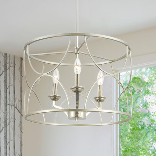 Progress Lighting Landree Silver Ridge Mini Chandelier by Progress Lighting P400177-134