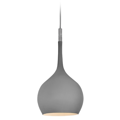 Hinkley Ziggy Medium Pendant in Matte Gray & Slate Bronze by Hinkley Lighting 4457MG