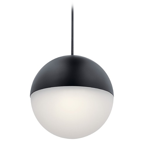 Kichler Lighting Kichler Lighting Moonlit Matte Black LED Mini-Pendant Light with Bowl / Dome Shade 83854MBKWH