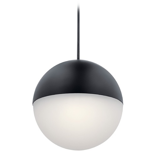 Moonlit 7.75-Inch Matte Black LED Mini Pendant by Kichler Lighting