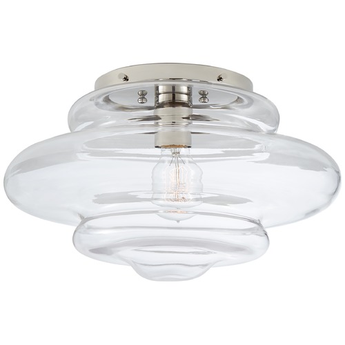 Visual Comfort Signature Collection Kelly Wearstler Tableau Flush Mount in Nickel by Visual Comfort Signature KW4271PNCG
