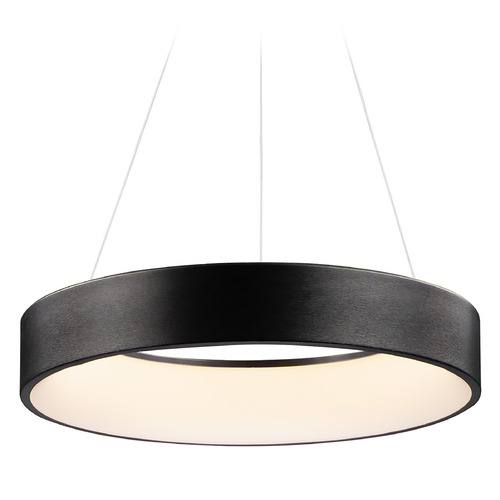 ET2 Lighting iQ Brushed Black LED Pendant by ET2 Lighting E31258-BBK