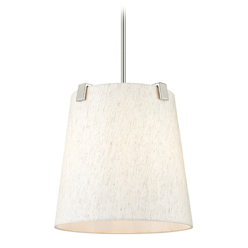 Z-Lite Weston Brushed Nickel Pendant Light with Empire Shade