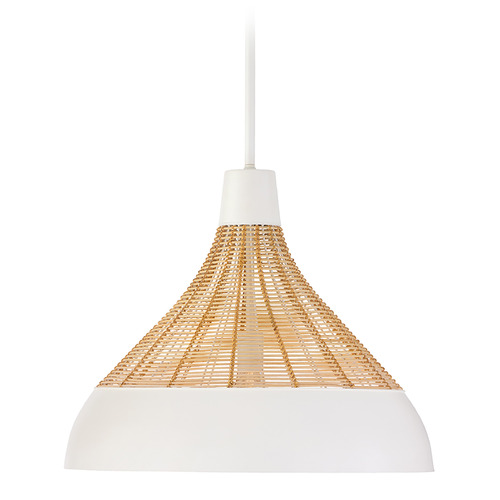Capital Lighting Capital Lighting Kali Matte White Pendant Light with Bowl / Dome Shade 353912WE