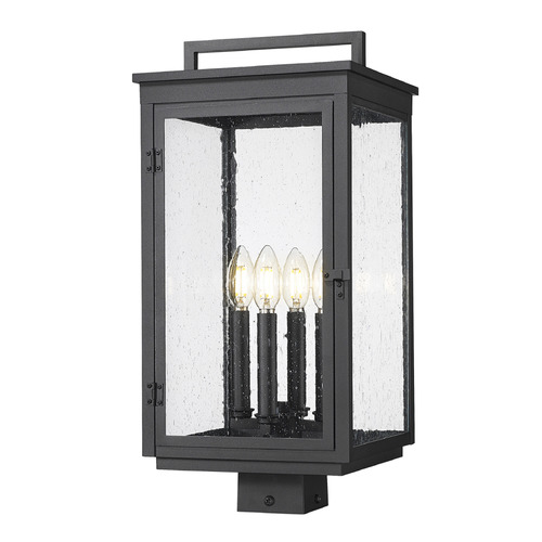 Z-Lite Hartwell Sand Black Post Light