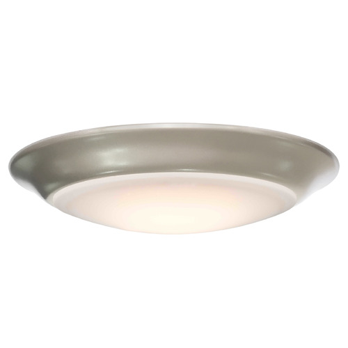 Design Classics Lighting Kuul 6-Inch LED Flush Mount in Painted Brushed Nickel 3000K DFR615-930-BN-G6 30K 90C 1050LM