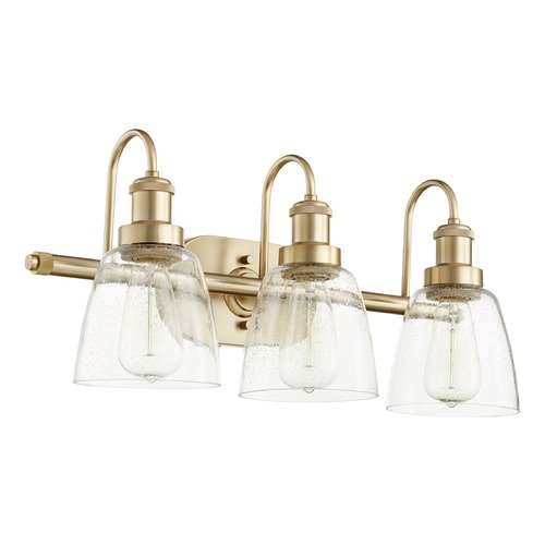 22.50-Inch Aged Brass Bathroom Light by Quorum Lighting