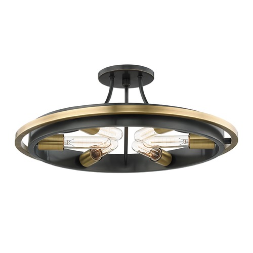 Chambers Aged Old Bronze Semi-Flush Mount by Hudson Valley Lighting