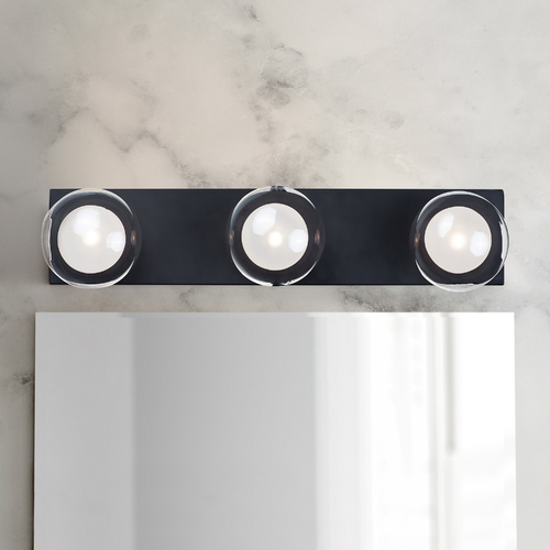 Pod 22-Inch LED Vanity Light in Black by ET2 Lighting