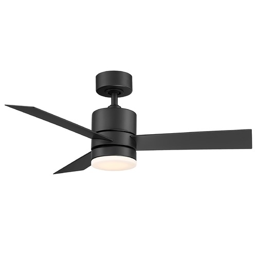 Modern Forms by WAC Lighting Modern Forms Axis Matte Black LED Ceiling Fan with Light FR-W1803-44L-27-MB