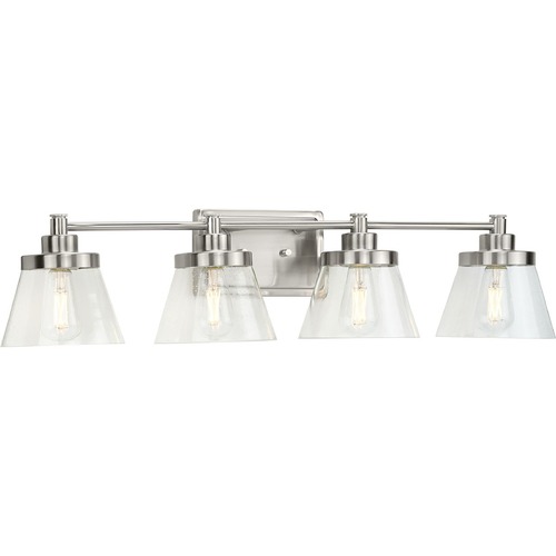 Hinton 33.50-Inch Bath Light in Brushed Nickel by Progress Lighting