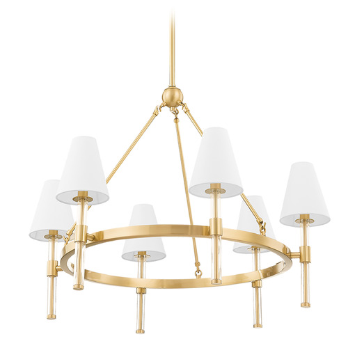 Mitzi Janelle Aged Brass 6-Light Chandelier