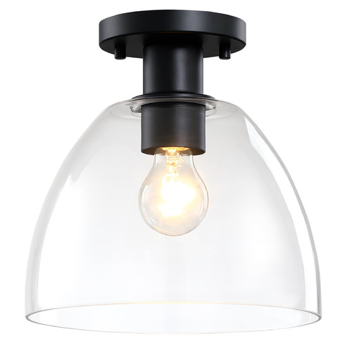 Designers Fountain Indigo Matte Black Semi-Flushmount Light