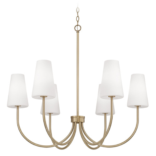 Averitt Chandelier in Aged Brass by Capital Lighting
