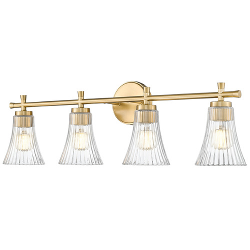 Z-Lite Z-Lite Belle Modern Gold Bathroom Light 7519-4V-MGLD