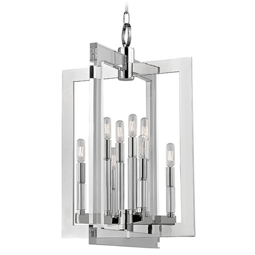 Wellington 8-Light Pendant in Polished Nickel by Hudson Valley Lighting