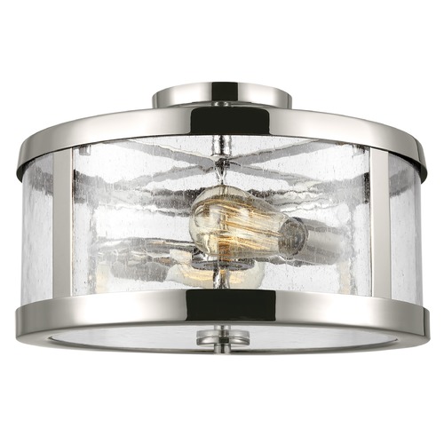 Visual Comfort Studio Collection Harrow Polished Nickel Semi-Flush Mount by Visual Comfort Studio SF341PN