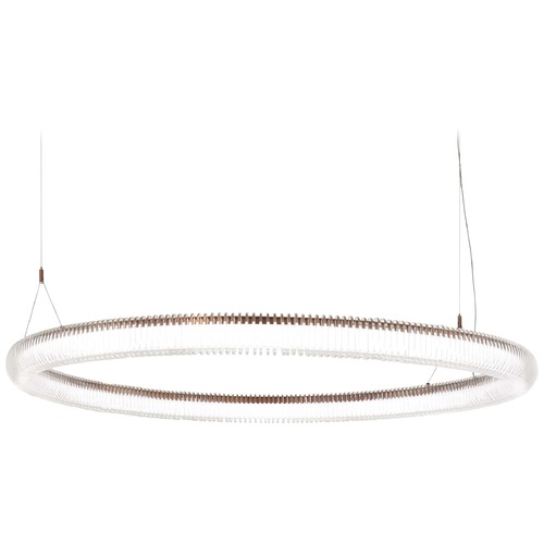 Roulette Satin Bronze LED Pendant by George Kovacs