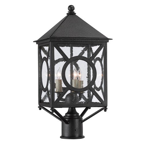 Currey and Company Lighting Ripley 20.5-Inch Post Light in Midnight by Currey & Company 9600-0001