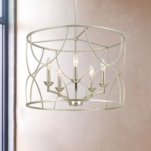 Progress Lighting Landree Silver Ridge Chandelier by Progress Lighting P400178-134