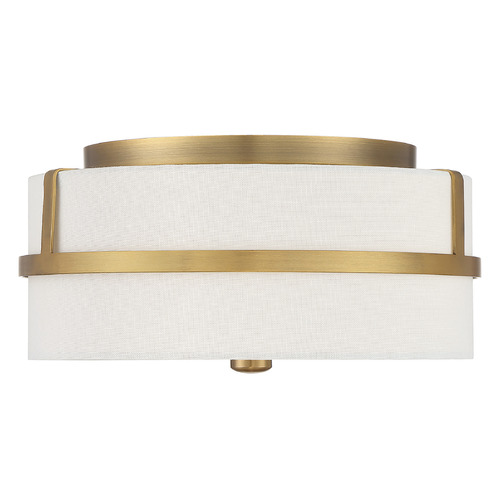 Meridian 13-Inch Flush Mount in Natural Brass by Meridian M60065NB