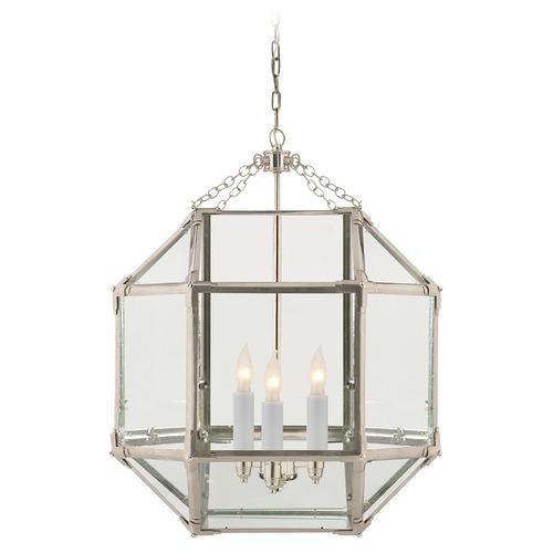 Visual Comfort Signature Collection Suzanne Kasler Morris Medium Lantern in Nickel by Visual Comfort Signature SK5009PNCG