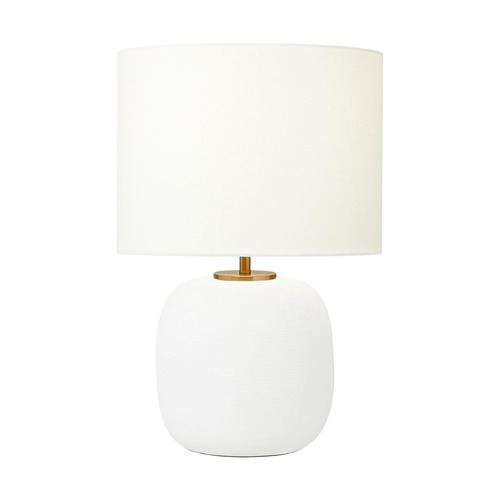 Fanny Wide Table Lamp in Matte White by Visual Comfort Studio