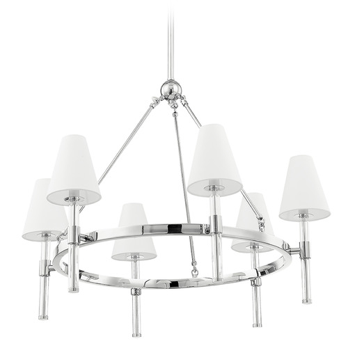 Mitzi Janelle Polished Nickel 6-Light Chandelier