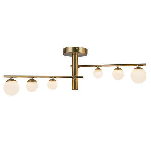 Kuzco Lighting Kuzco Lighting Juniper Brushed Gold LED Semi-Flushmount Light SF55525-BG/OP